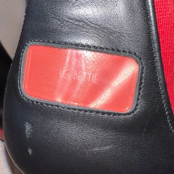 LEATHER LG BETTIE  SZ 37/6.5 USA Leopard Print Ankle Boots-made in ITALY - Picture 7 of 10